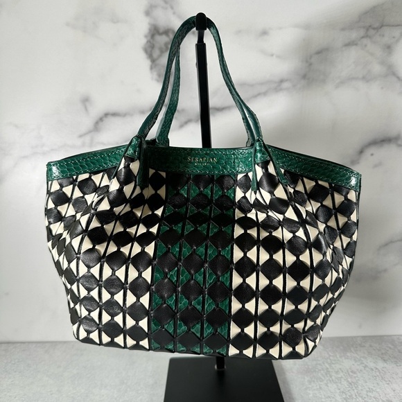 Serapian Mini Secret Bag in Mosaico Elaphe - Picture 8 of 11